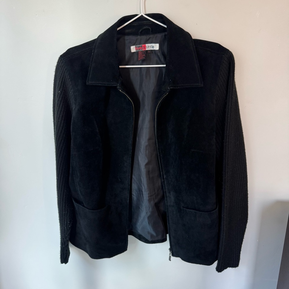 Y2K Black Leather Jacket